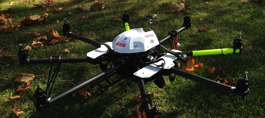 cinestar 8 UAV on the ground