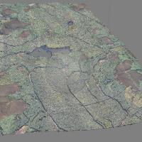 Griffin Forest, Scotland, in 3D from aerial photography (ECO-Dimona)