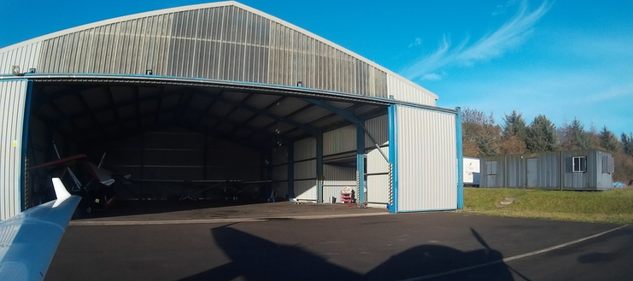 our hangar at Fife Airport